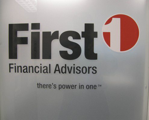 First Financial Indoor Office Sign