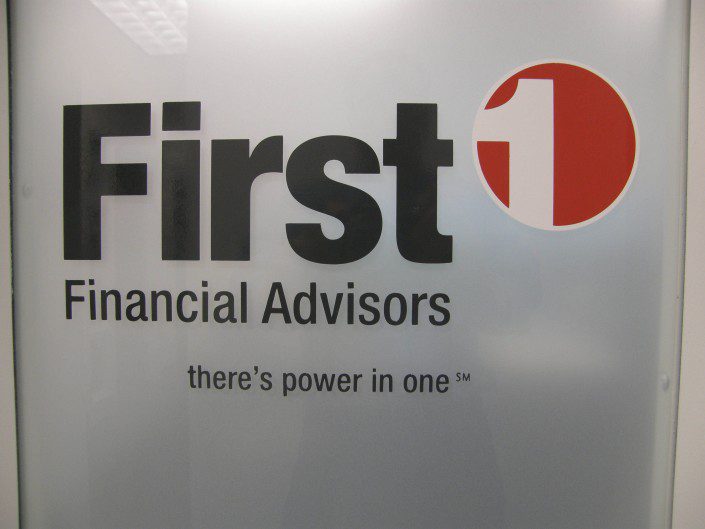 First Financial Indoor Office Sign