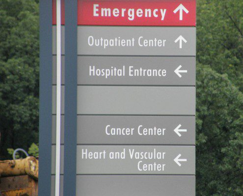 RMH Directional Sign