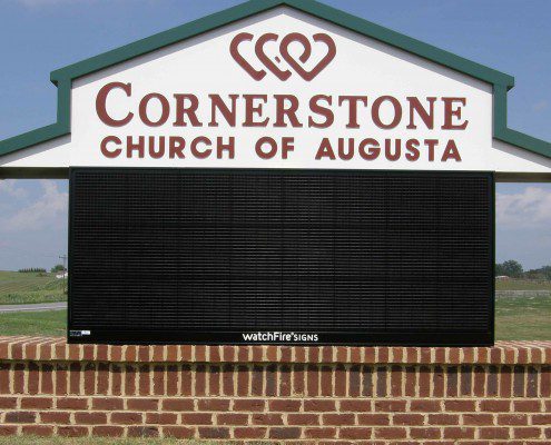 Cornerstone Church Outdoor Electronic Message Sign