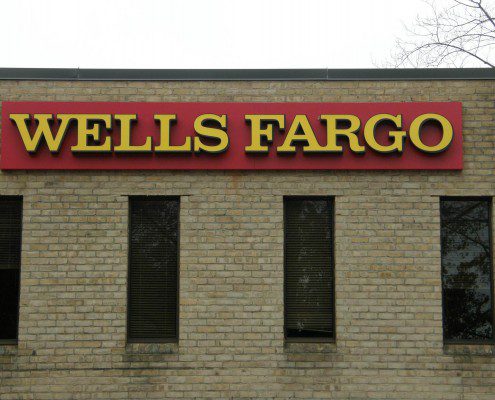Wells Fargo Outdoor Channel Sign