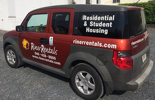 Riner Rentals Vehicle Wrap Harrisonburg