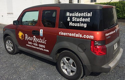 Riner Rentals Vehicle Wrap Harrisonburg
